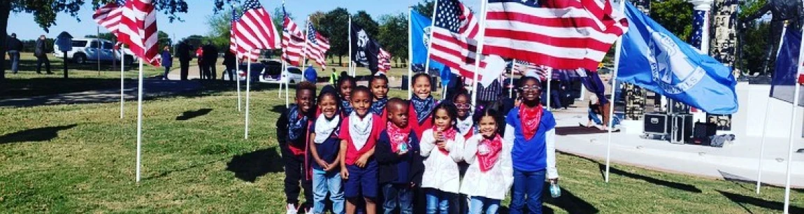 image of children with usa flag